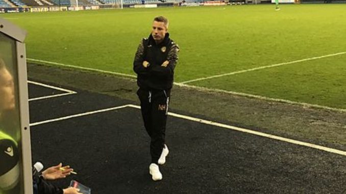 Neil Harris in the dugout at Milwall. Image: BillyBatty