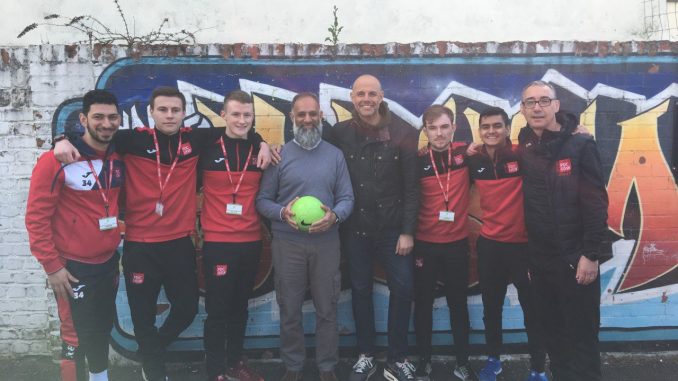 USW students and staff join BBC Sport broadcaster Jason Mohammad at Cardiff Muslim School 2019